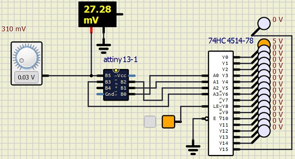 Counter with analog input on Attiny 13 2022-107