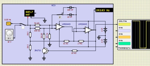Pulse generator. Voltage controlled 2022-352