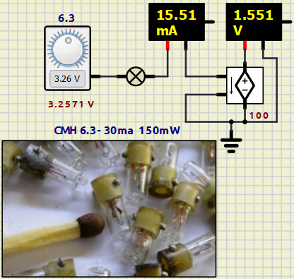 Converter Current - Voltage lamp SMN 6.3V 2022-657