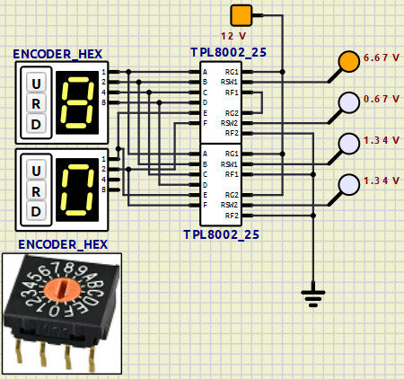 Digital potentiometer with binary control code 2023-056
