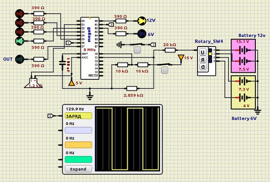 Battery charger 6V.12V 2023-217