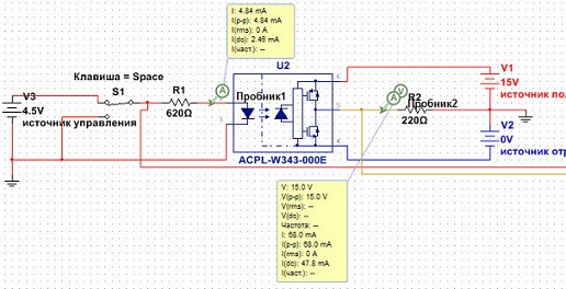 MOS optocoupler model 2023-285