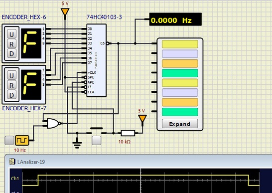 Generator of single pulses from a button of different durations according to the code 2023-415