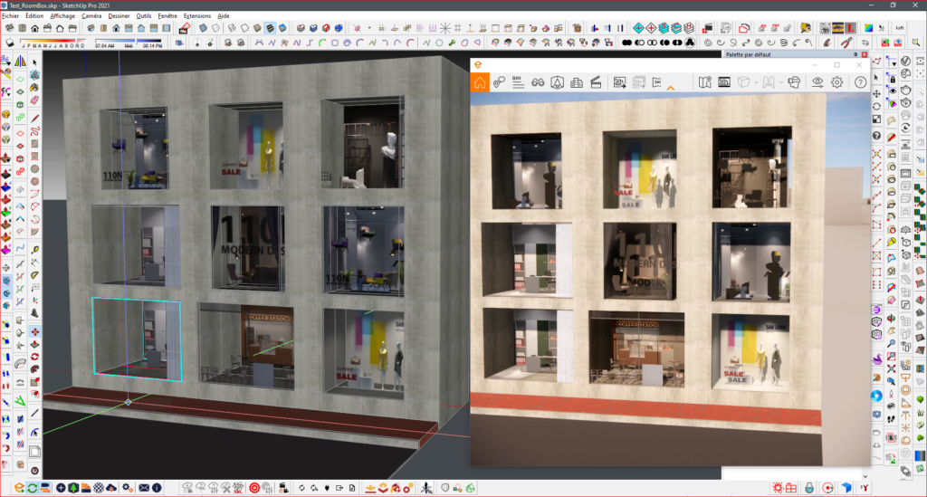  [ TEXTURES ET SHADERS ] six ensembles  de texture de parallaxe gratuites qui peuvent être utilisées pour créer instantanément de faux intérieurs 3D pour des bâtiments 3D Roombo11