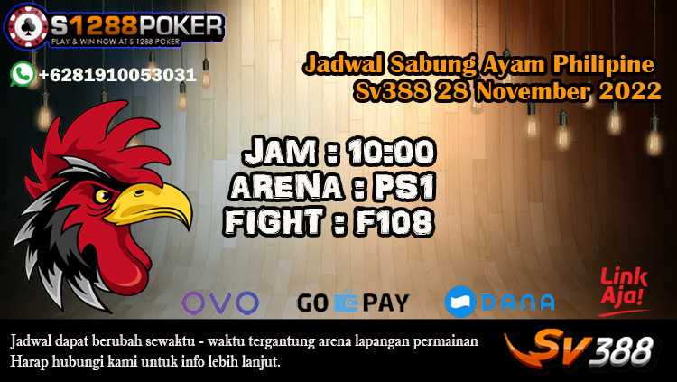 Jadwal Sabung Ayam Philipine Sv388 28 November 2022 Jadwal47