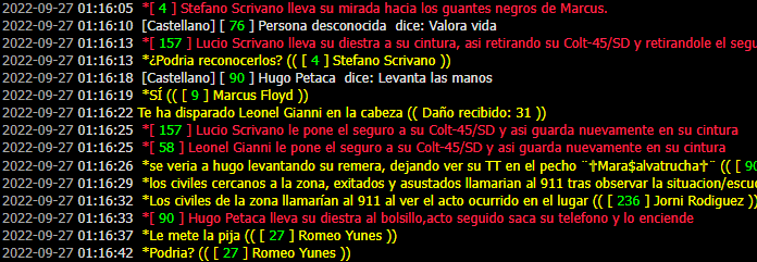 [Reporte] Romeo Yunes, Leonel Gianni - DM + Mal uso del /do + No rolear reconocimiento X311