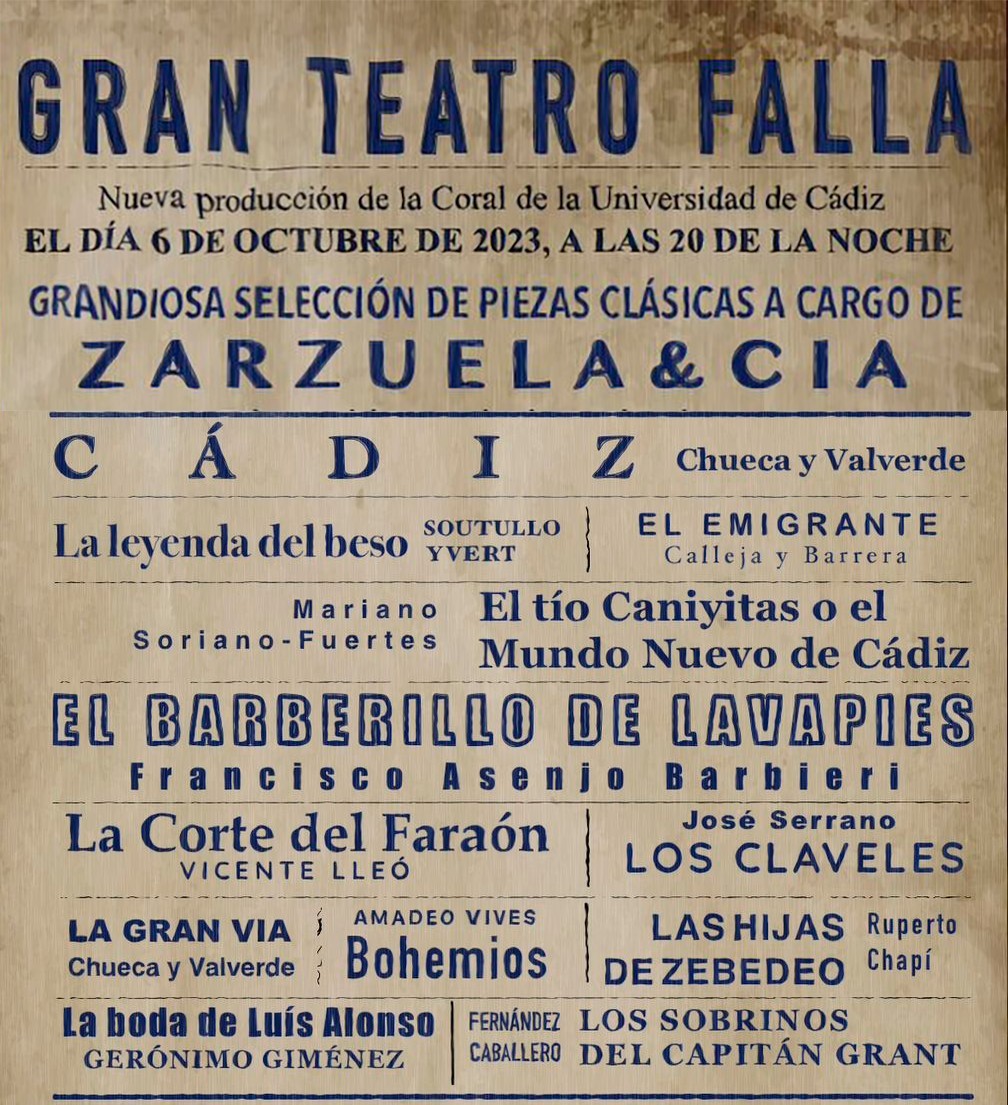 Zarzuela en el Gran Teatro Falla. Cádiz 2023 Tumblr10