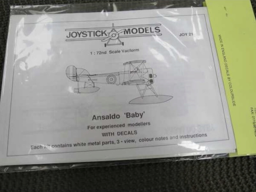 Ansaldo Baby Joystick 1/72 --------------Fini------------------ Captu902
