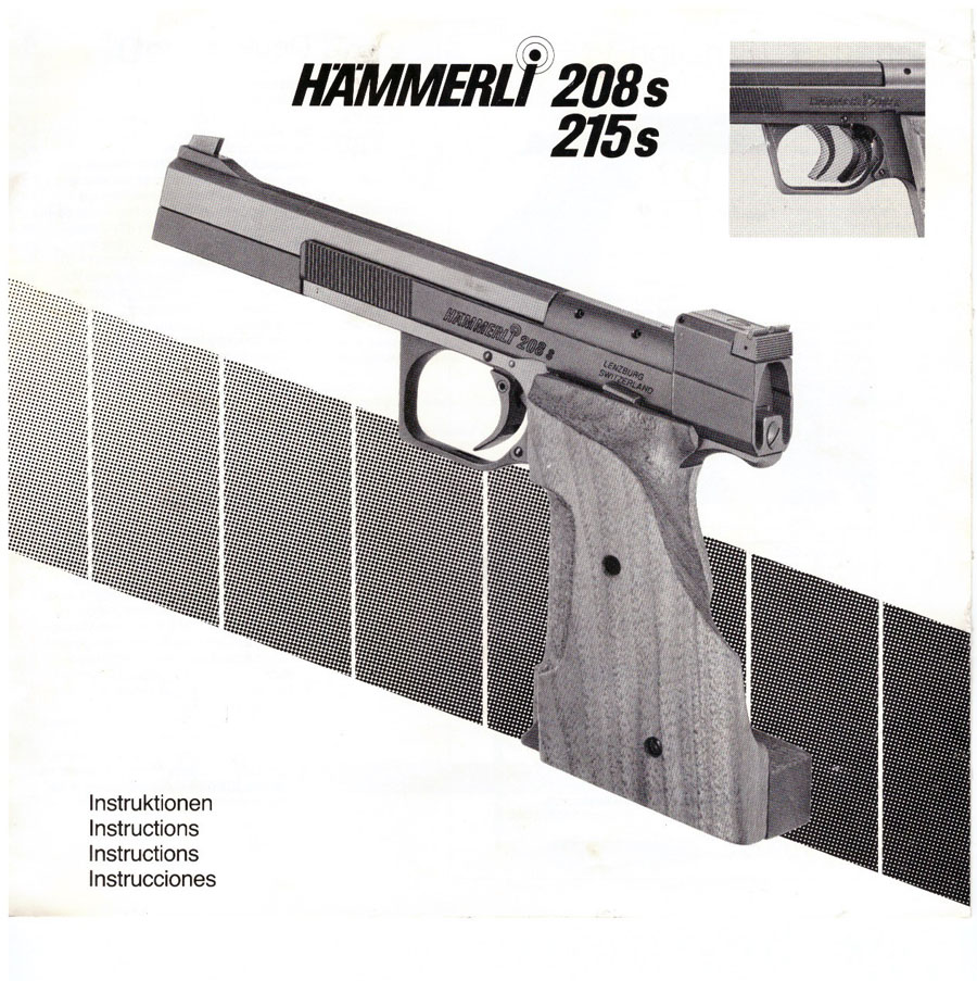 Hammerli 208 215 S Trigger Instructions and Schematic 110