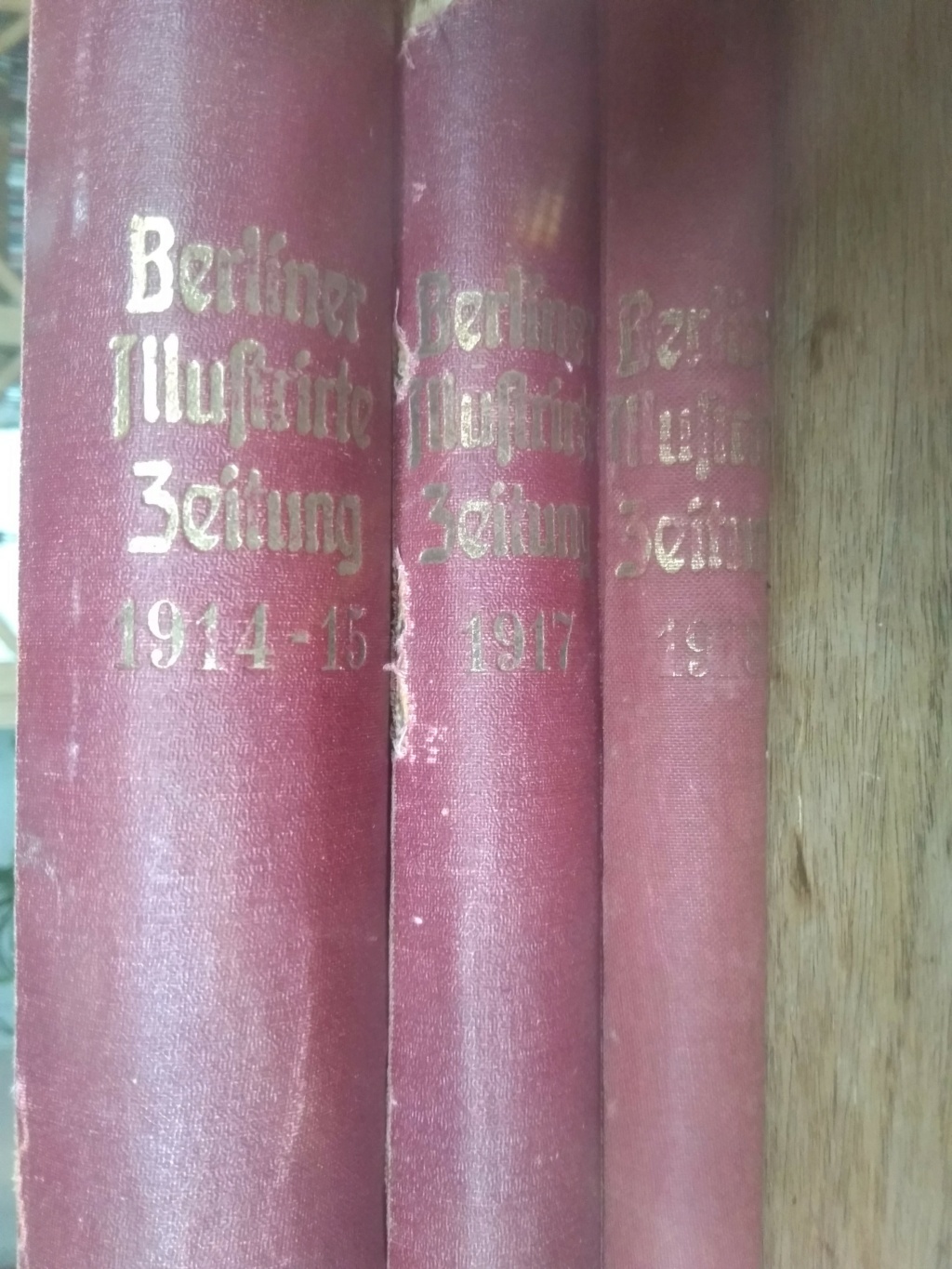 Trois tomes Berliner illustrirte Zeitung WW1 Img_3626