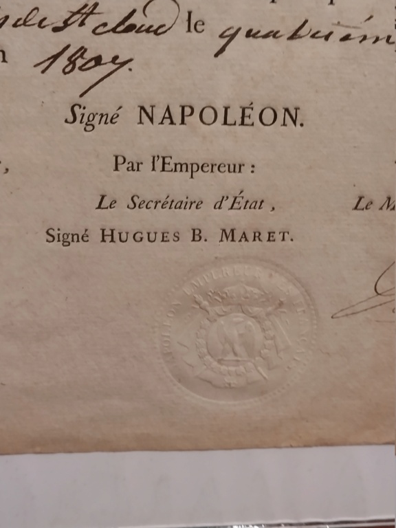 Document militaire 1er empire avec signature de Talleyrand Img_4961