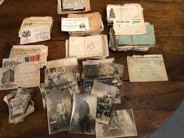 (E) 386 lettres et cartes  de guerre correspondance d'un poilu Thumb313