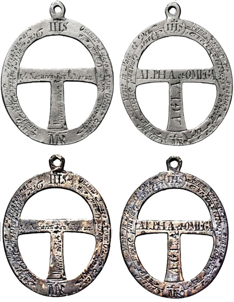 Cruz de Tau e inscripciones N_2711