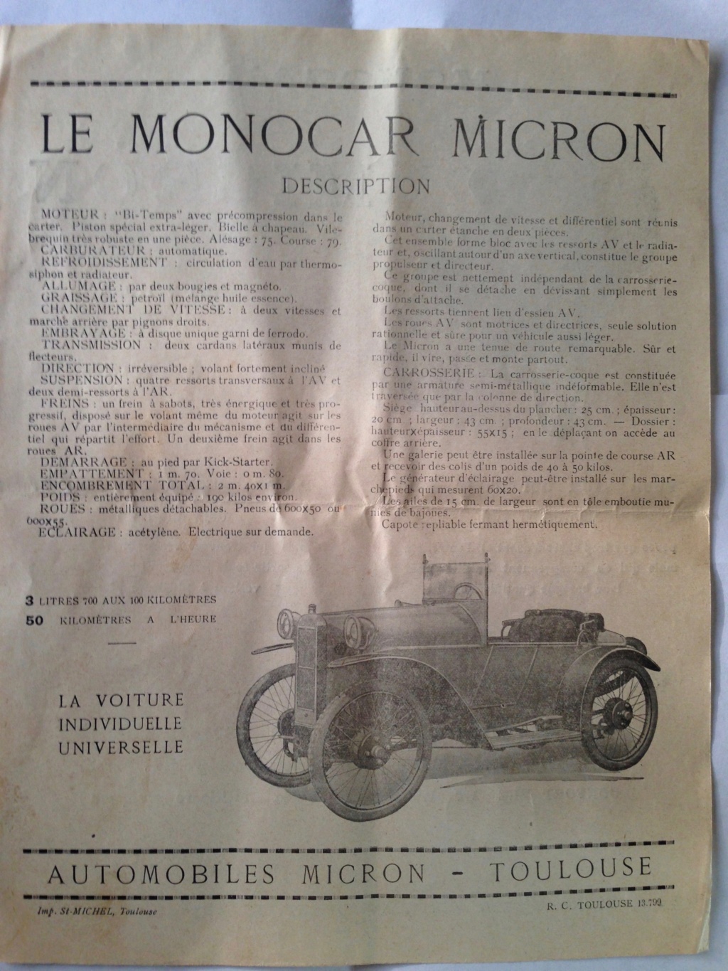 LE MICRON cyclecar - Page 3 Img_6911