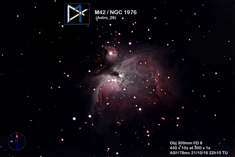 Télescope Newton Diam 250 SW se refait une santé M42_f310