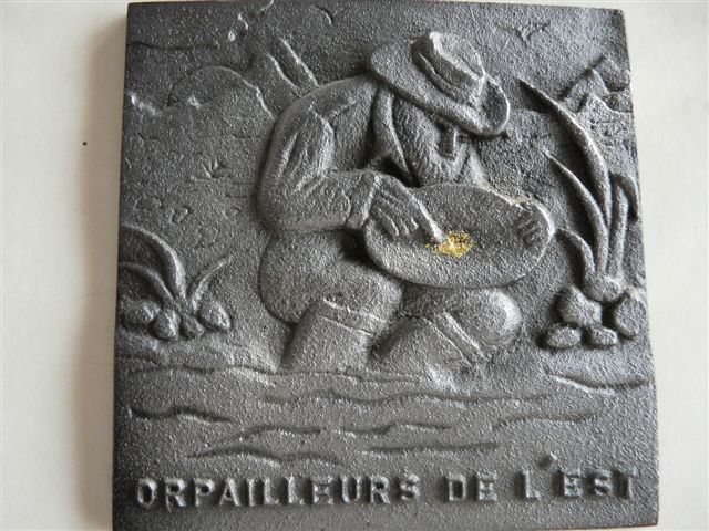 Orpaillage dans le Rhin Plaque10