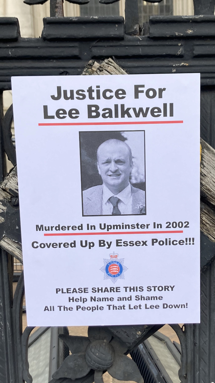 High Court challenge by Les Balkwell against Essex Police (BBC News 4 Feb 2022)  Balkwe12