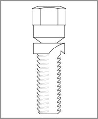 Metal Stitching Pins: Reparation de felure dans la fonte par procede LOCK-N-STITCH (spiralhook thread) Cmpins10