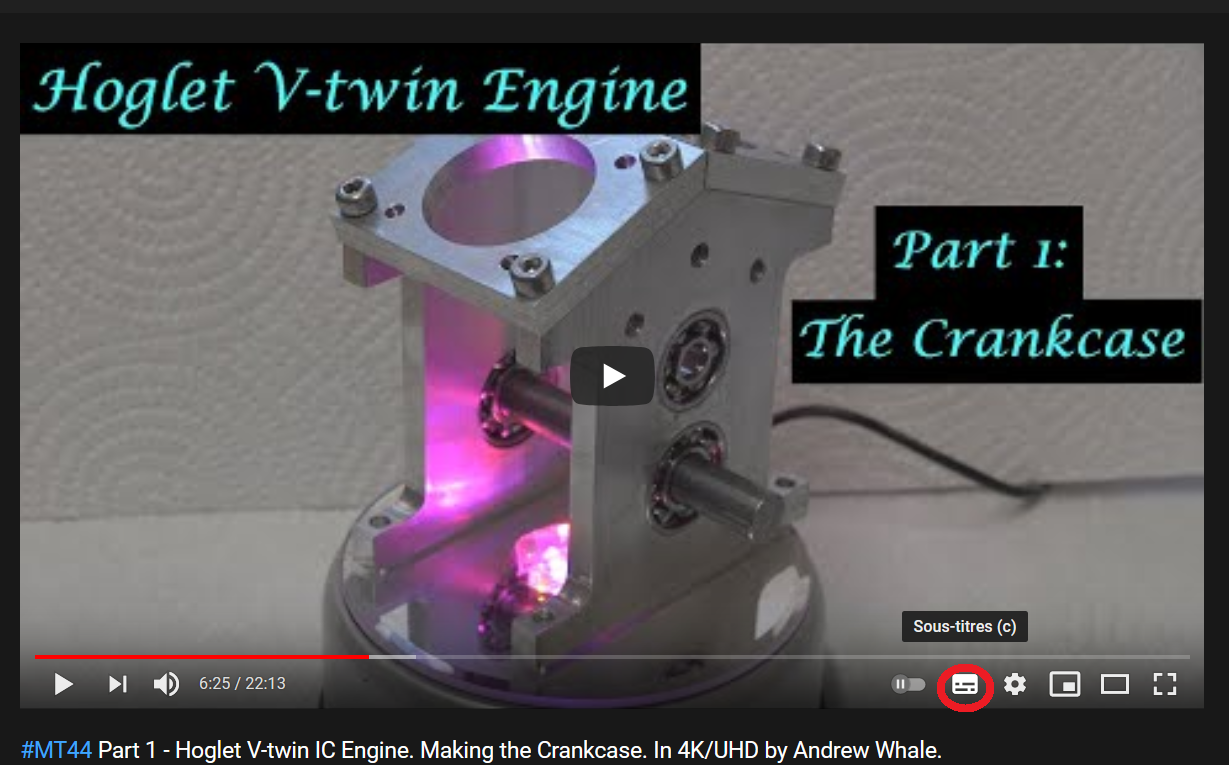 Hoglet V-twin IC Engine  Fem10