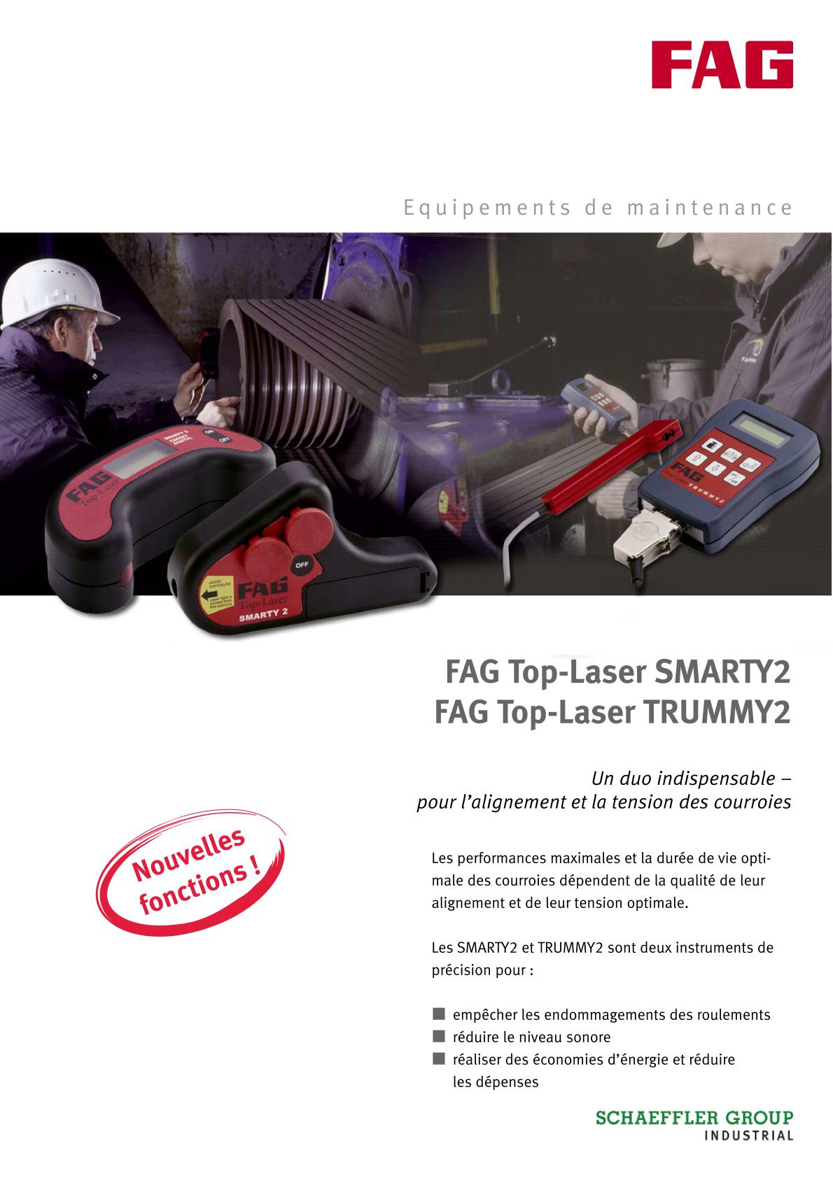 Tensiomètre (de courroie) FAG Top-Laser SMARTY2 & FAG Top-Laser TRUMMY2 Uw1165