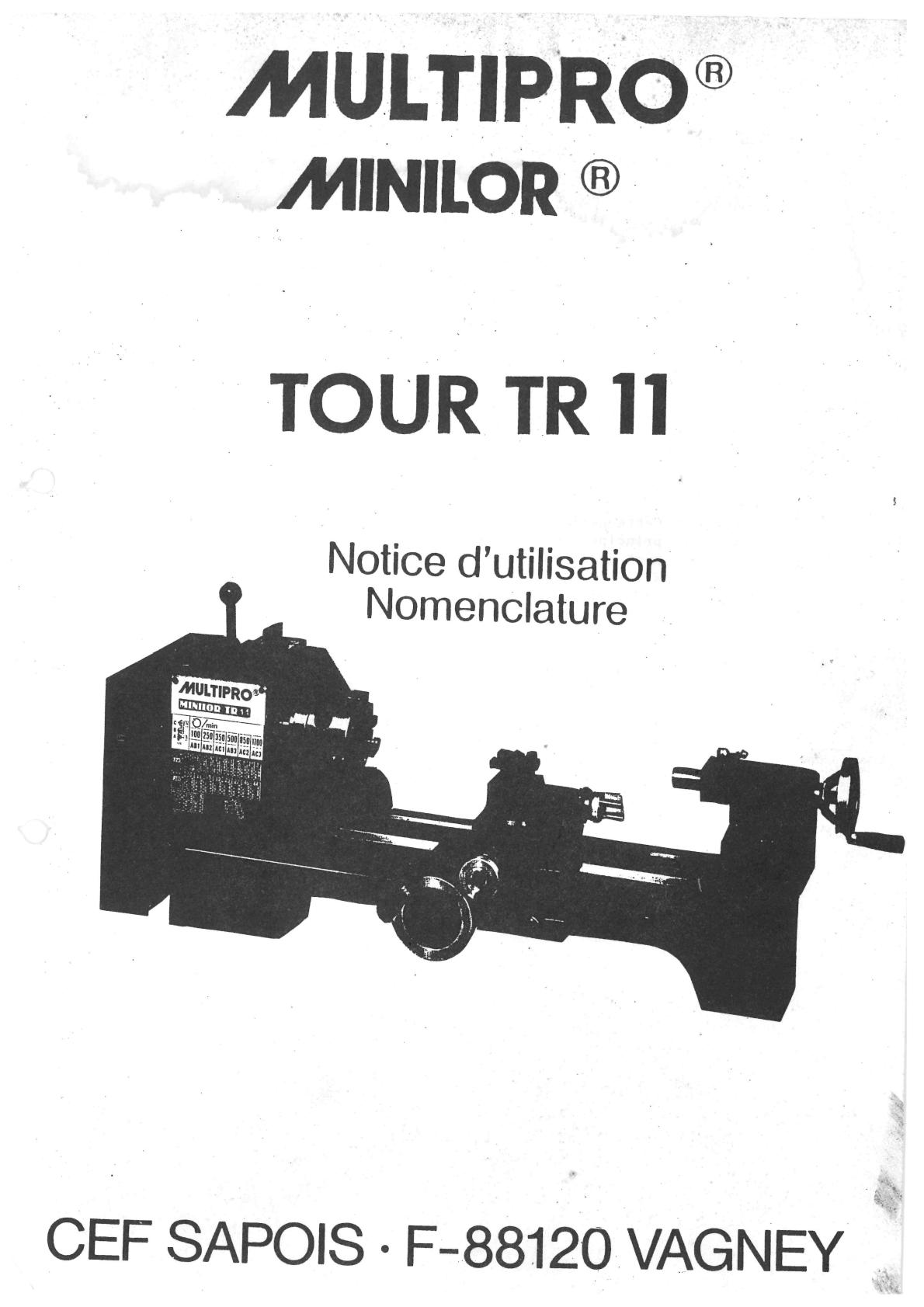 Multipro Minilor TR 11 Uw1175