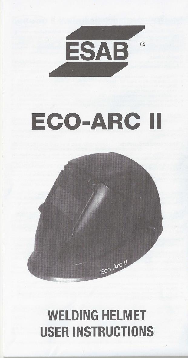 Esab Eco-Arc II cagoule Uw1298