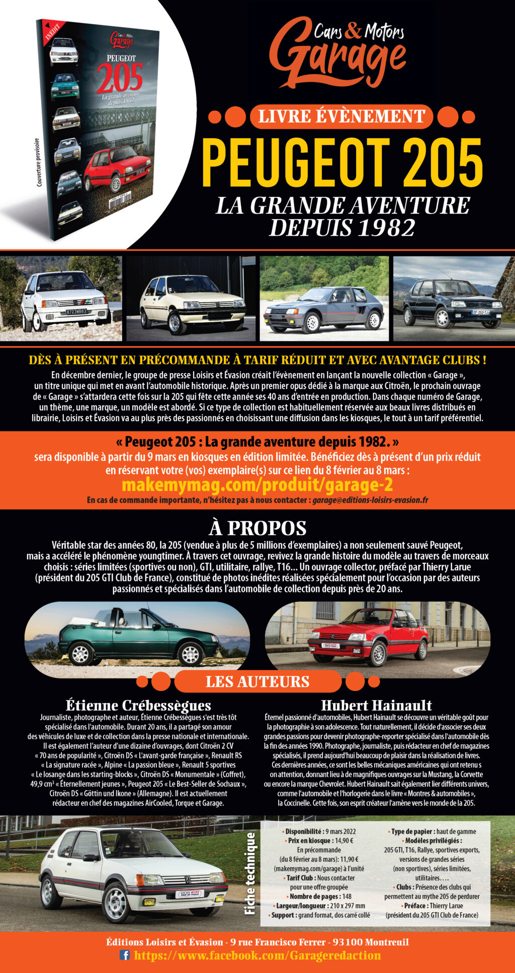 [Précommande] La Peugeot 205 dans Cars & Motors Garage  Plaque10