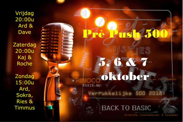 5, 6 en 7 oktober: De PrePush500! Prepus10