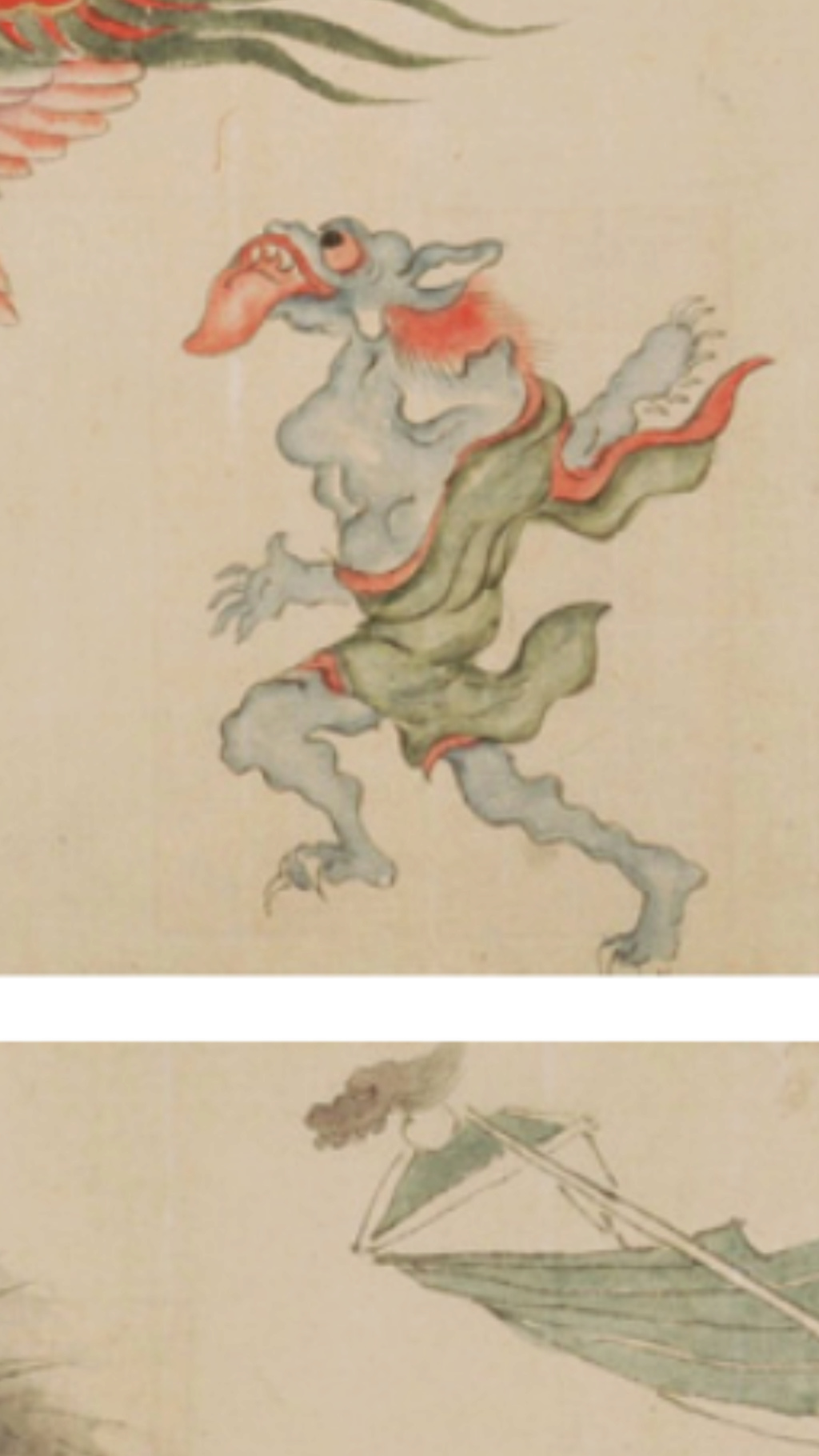 Hanabusa Itchō (Osaka1652-1724 Tokyo) dessin par/d'après - le maitre du vent enseignant a son eleve Screen10