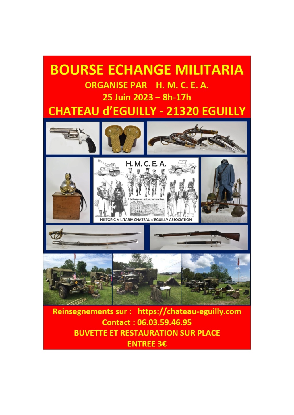 Bourse militaria Chateau d'Éguilly ( 21) Flyer_10