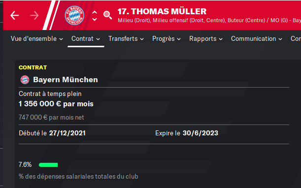 Thomas Muller (Bayern Munich) fin contrat juin 2022 0839