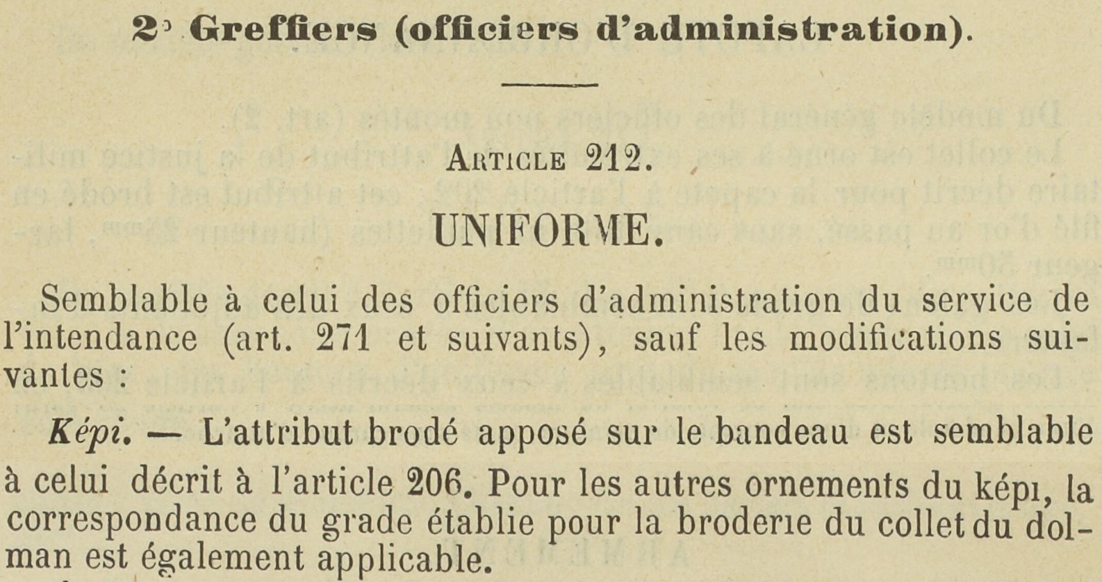 Les képis de grande tenue des officiers et adjudants français Sans_t84
