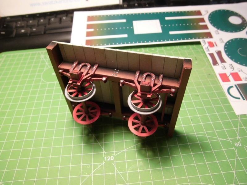 Zwei Anhänger zur Davenport Diesellok / Swiat z Kartonu, 1:25 Cimg4236