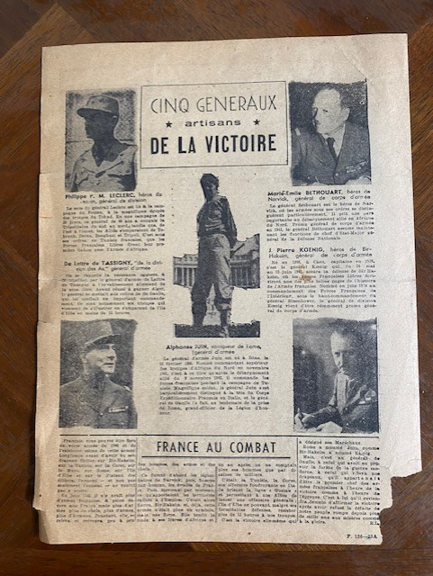 Une petite"page"d'histoire. tract distribué par avion 1944 T310