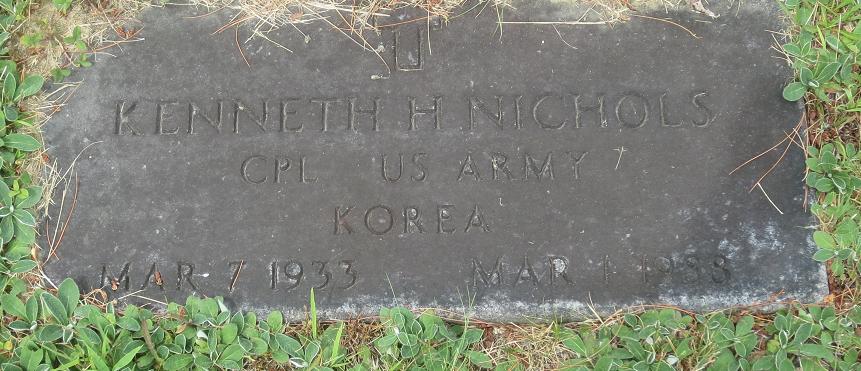 Tenue du Corporal Kenneth H Nichols vétéran US Army Korea Kennet10