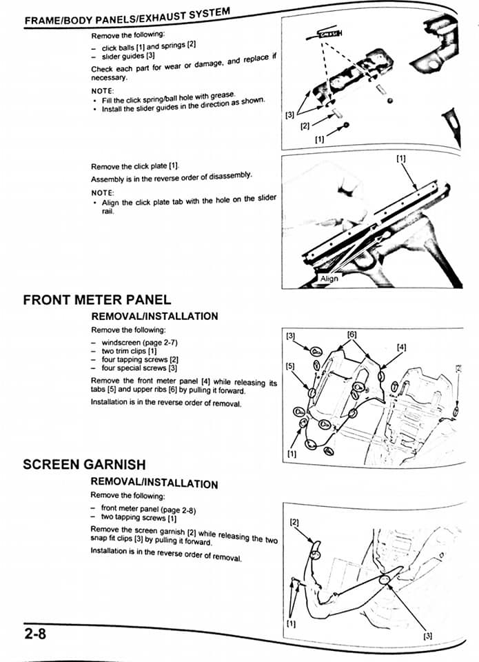 Manual taller - Honda Forza 125 4210