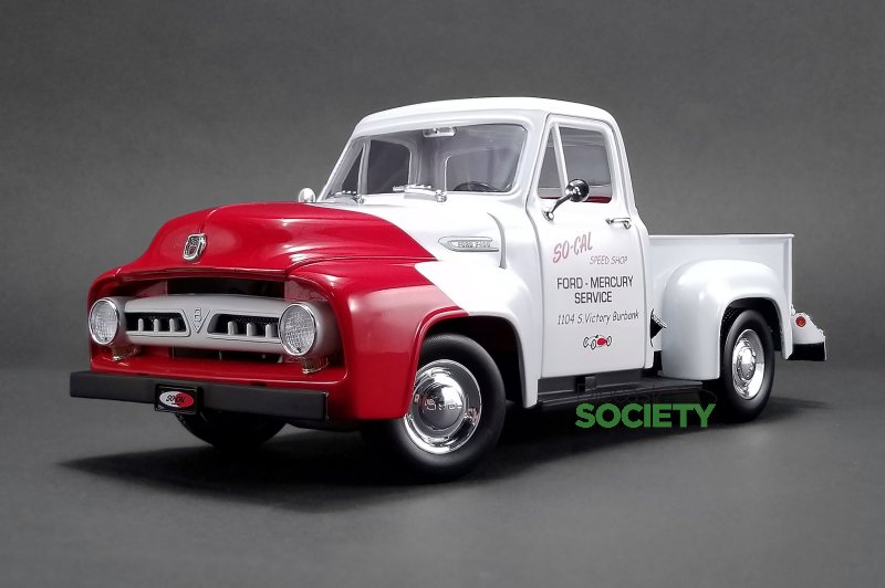 Ford F100 Push Truck 1/18 ACME New 1953 SO-CAL Speed Shop  Acme_a16