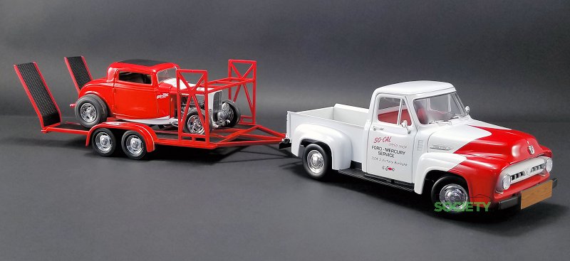 Ford F100 Push Truck 1/18 ACME New 1953 SO-CAL Speed Shop  Acme_a22