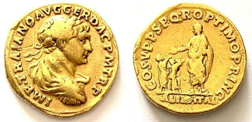 Auréus de Trajan de très faible poids : Authentique ou copie ? Aurzou10