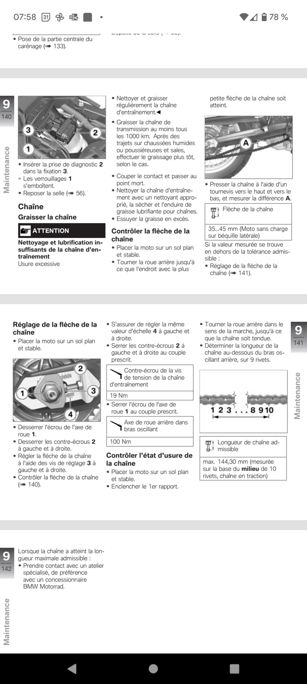 Votre avis sur point dur Kit chaîne!  Chaine10