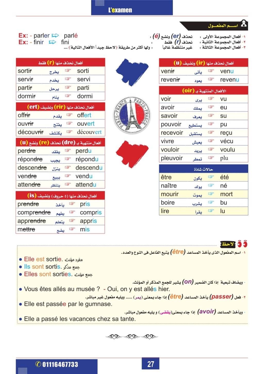 مراجعة اللغة الفرنسية للصف الثالث الثانوي 2024 pdf Aayo_a46
