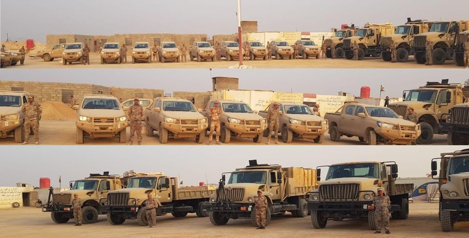 الولايات المتحدة تمنح حرس الحدود العراقي عشرات المركبات كمنحة  11989810
