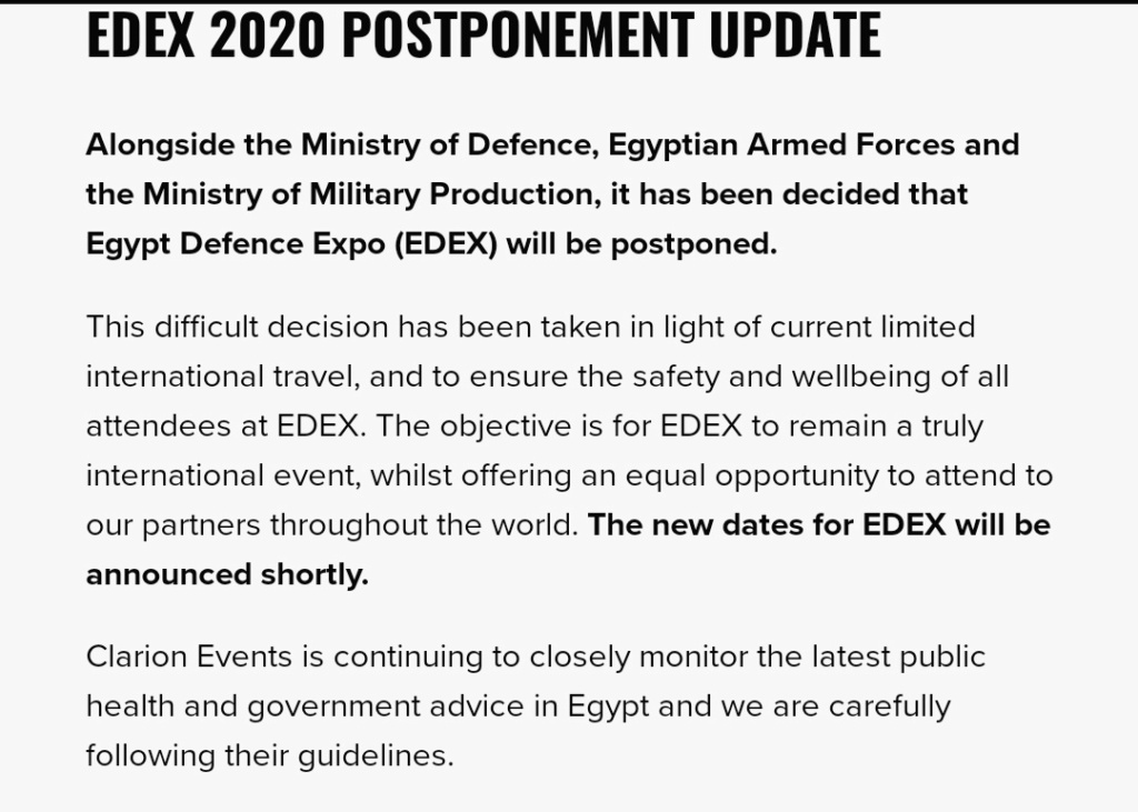   معرض الدفاع المصري EDEX EXPO 2020 ( تعدل الى EDEX 2021 بسبب جائحة كورونا) Ei10mk10