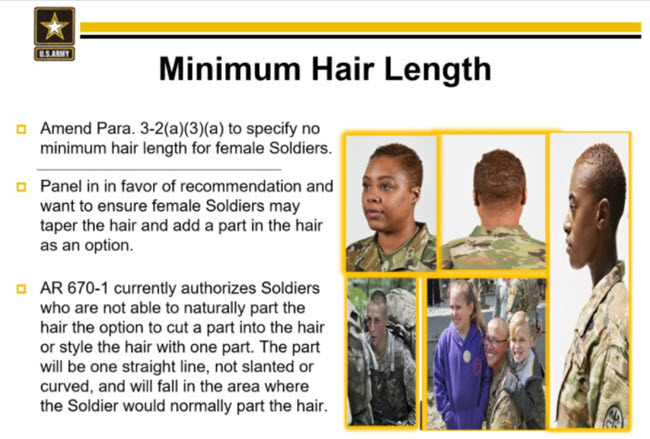الجيش الأمريكي يقر تعديلات بشأن معايير مظهر العسكريين لصالح النساء Yaa-a-10
