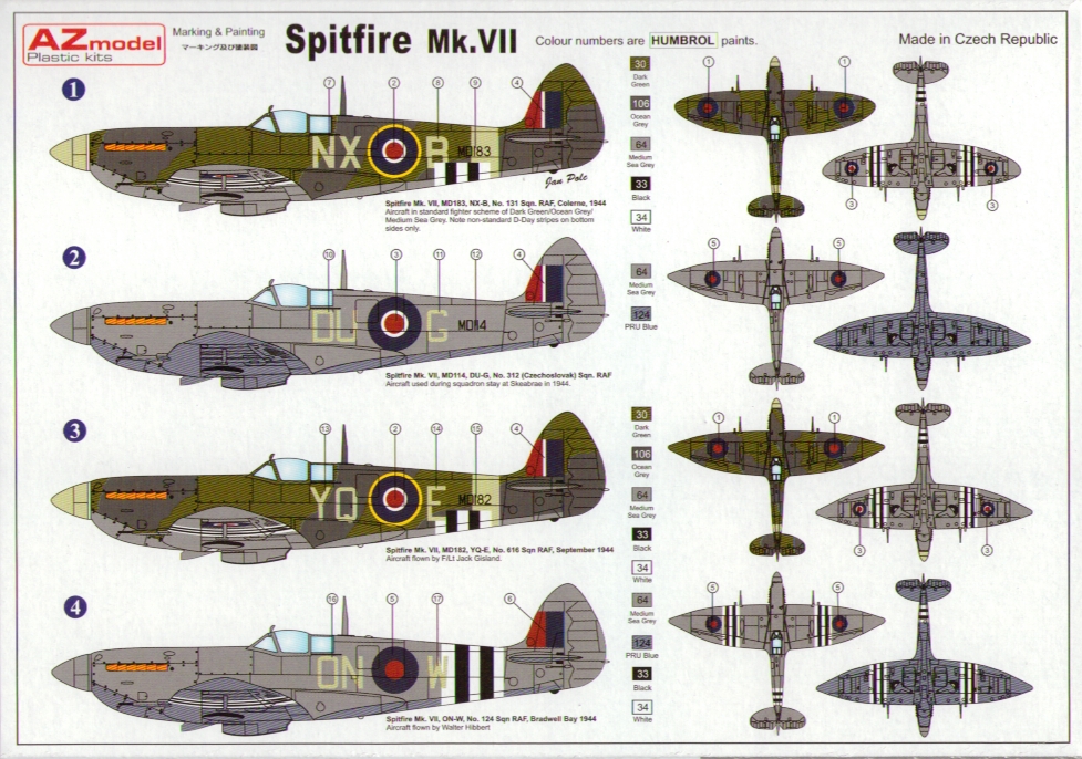 [GB OURSIN VORACE] un Spit de Cloclo  Spitfire MK VII Hasegawa 1/48 - Page 5 Spit_d11