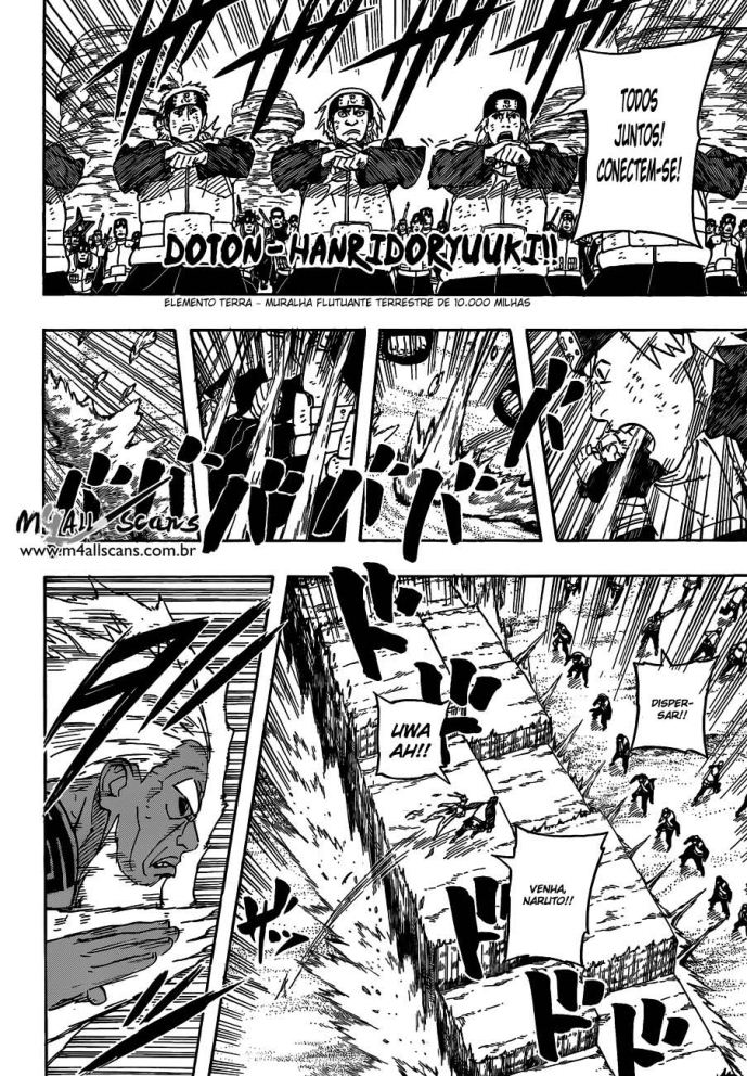 Tsunade e Ōnoki vs Sandaime Raikage Naruto59