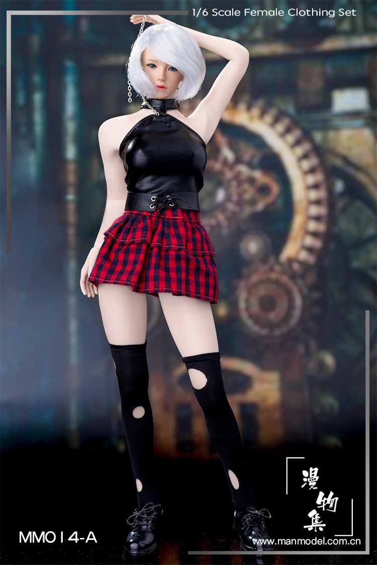 NEW PRODUCT: Diffuser Collection Manmodel 1/6 Doll Costume Series MM014 Punk Girl Costume Set (2 styles) 10380510