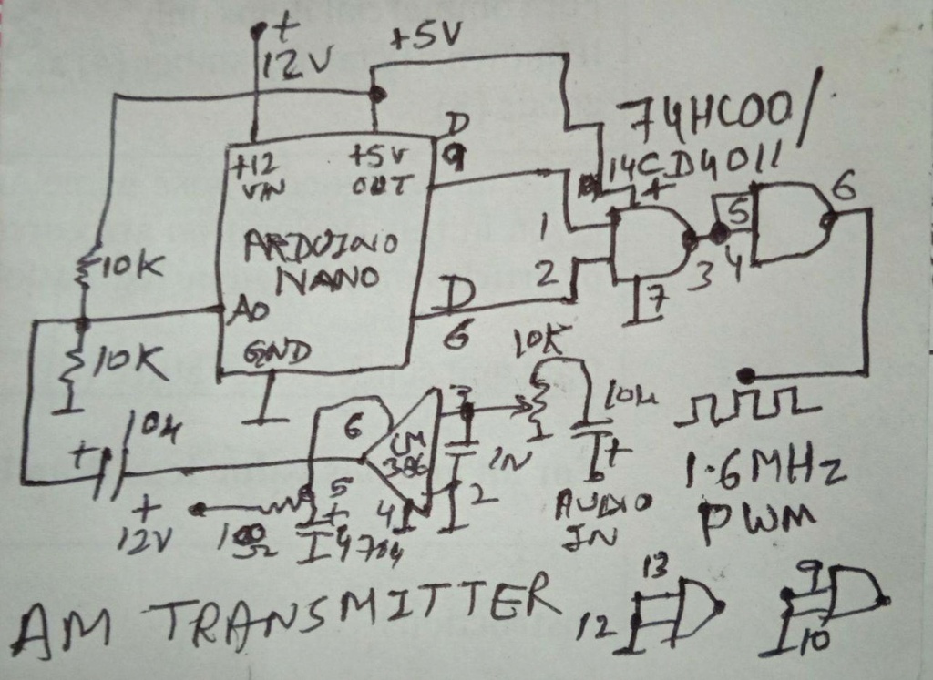 Two Arduino Nano Based AM PWM TX Signal10