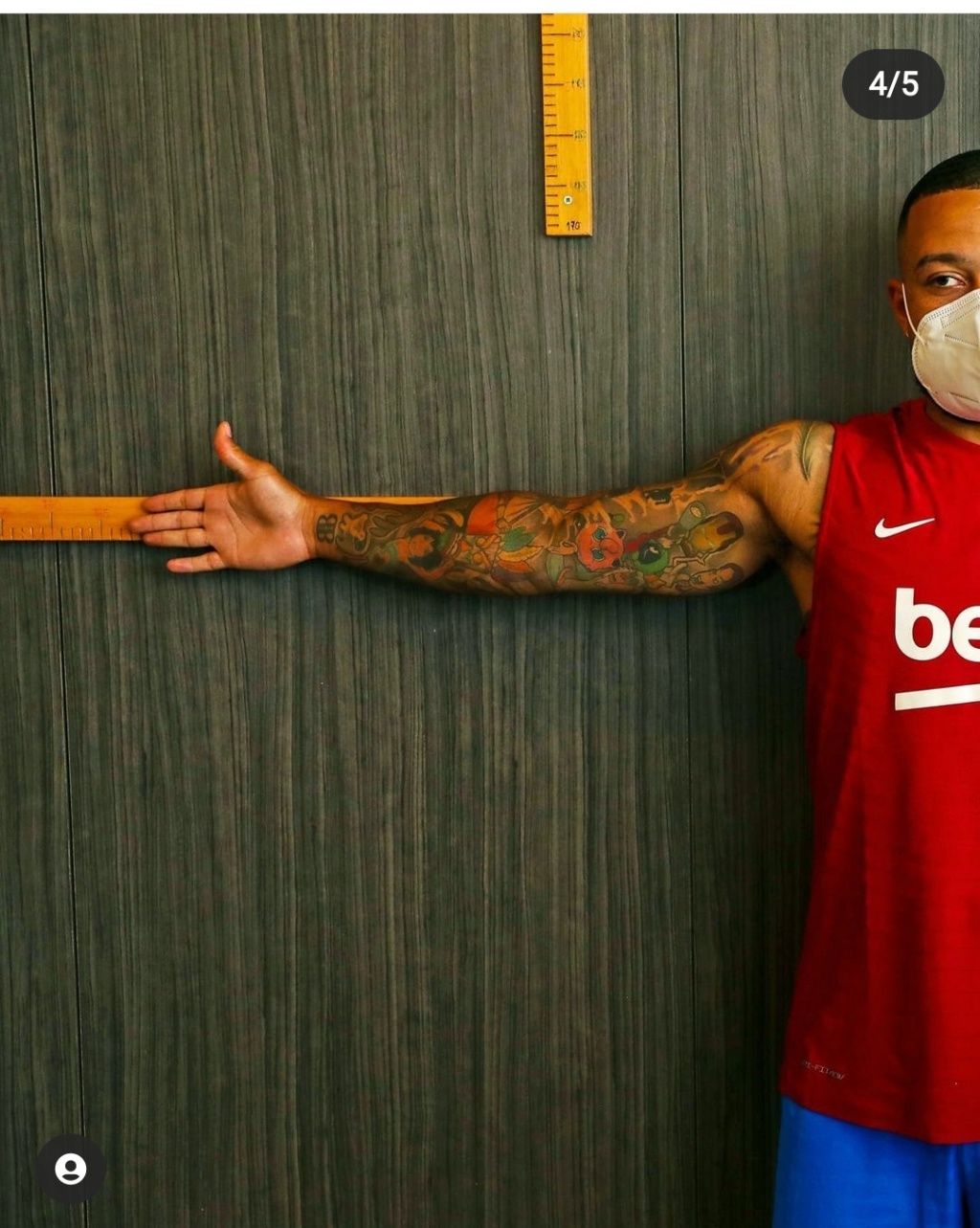 ¿Cuánto mide Memphis Depay? - Altura - Real height Img_3168