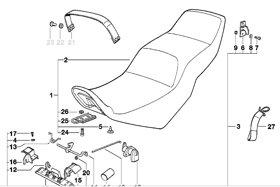 Seat for 94 K75S K75_se10